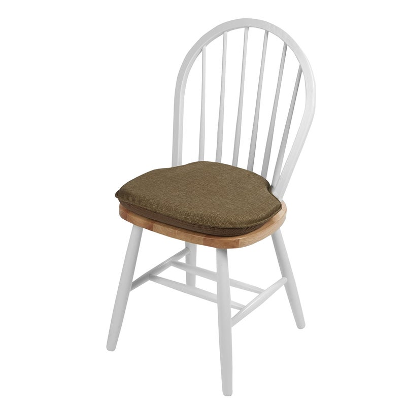 Klear Vu Gripper Omega Non-Slip Windsor Chair Cushions with Skid-Proof Seat Pad for Dining Room, Kitchen, and Office Use, 16x15 Inches, 4 Count (Pack of 1), Gold - Image 5